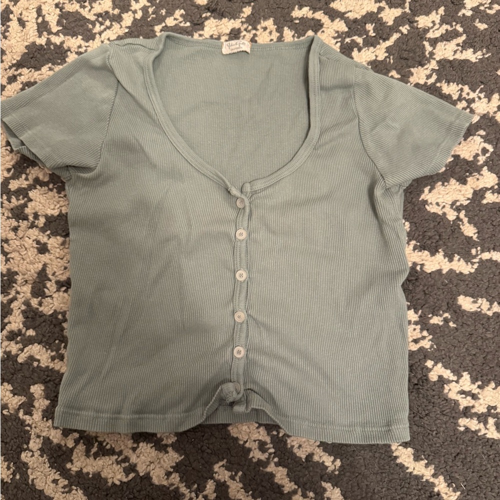 Brandy Melville shirt teal size small